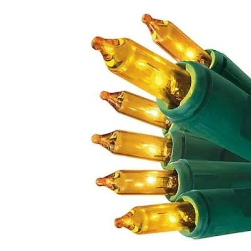 GE String-A-Long 100-Count 20.6-ft GOLD Incandescent Christmas String Lights