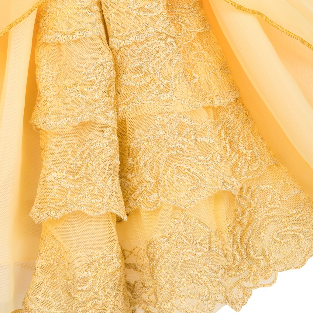 NWT Disney Store Belle Costume Dress Halloween Beauty Beast Baby Girl Princess