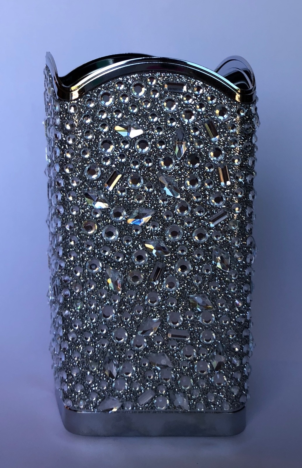 NEW BATH & BODY WORKS SILVER TOSSED GEMS GENTLE FOAMING HAND SOAP SLEEVE HOLDER