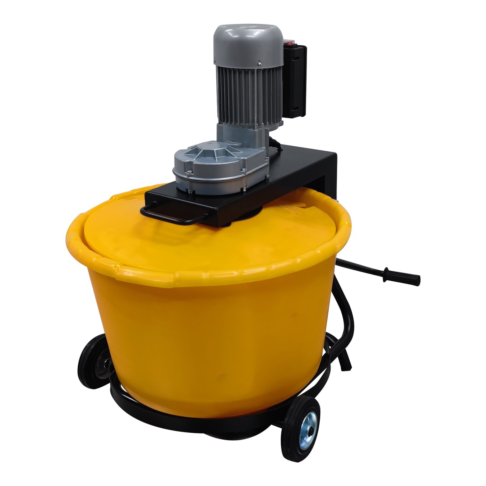 2.3 cu.ft Electric Bucket Mixer Mortar Epoxy Plaster Mixing Machine w/Wheel 375W