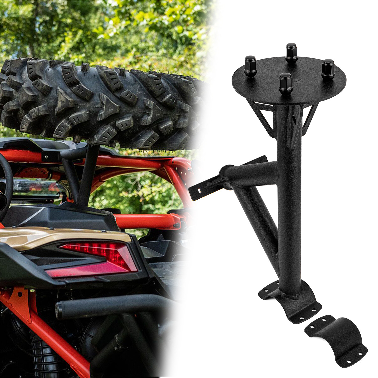 For Can-Am Maverick X3 2017-2024 New Spare Tire Carrier Mount Rack Holder Turbo