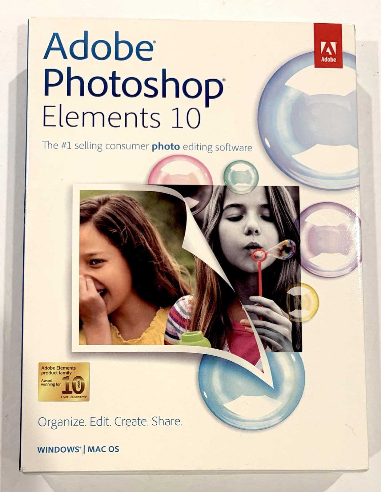 Adobe Photoshop Elements 10 for PC & Mac OS- with Serial Number