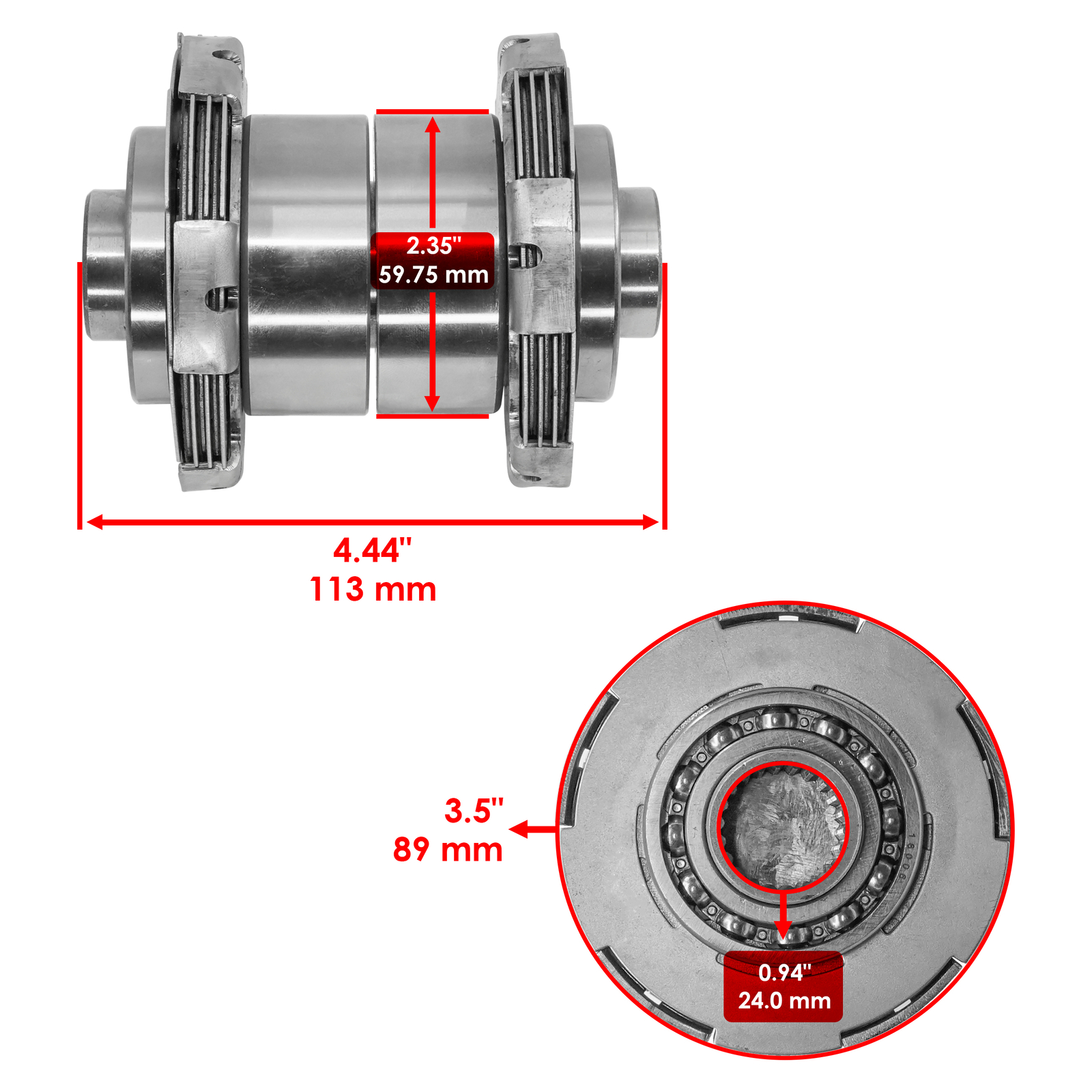 Front Differential Sprague Cage & Bushing For Polaris Sportsman XP 550 850 2011