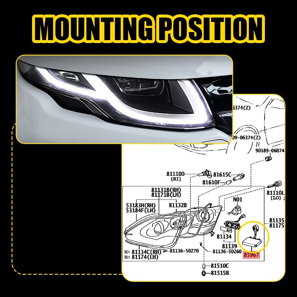 OEM For Lexus ES 300 LS 430 Xenon Ballast HID Bulb Control Unit Computer Module