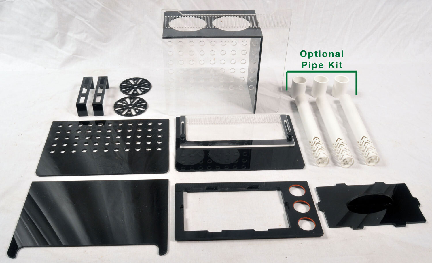 REFUGIUM KIT - 20 Gallon Long 5 Chamber Adjustable Sump Kit with Sealed Inlets