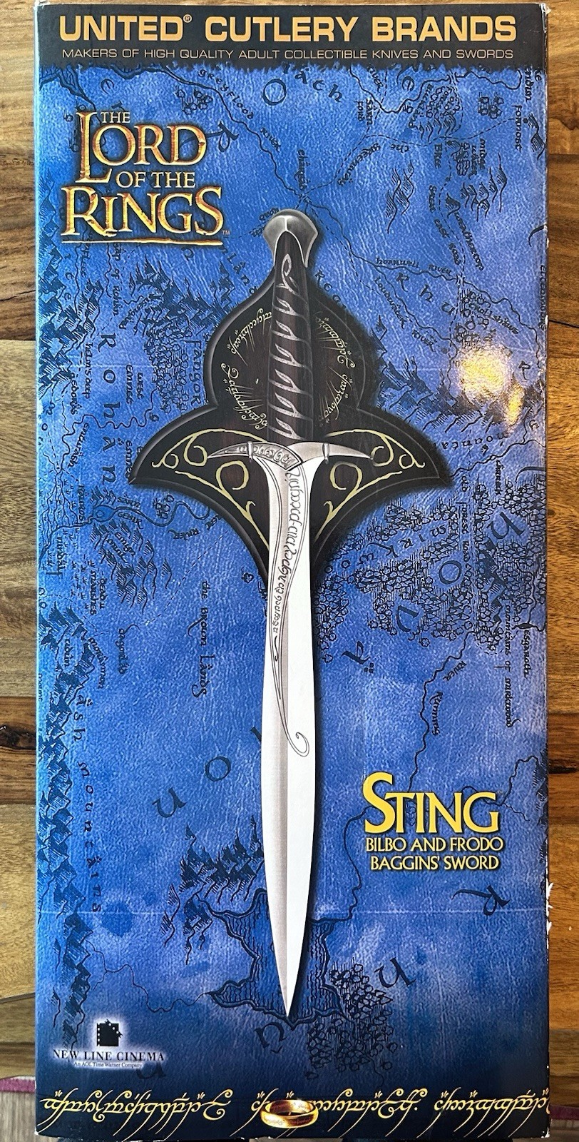 Lord of the Rings Sting LOTR Bilbo/Frodo Baggins Sword United Cut UC1264 +Bonus