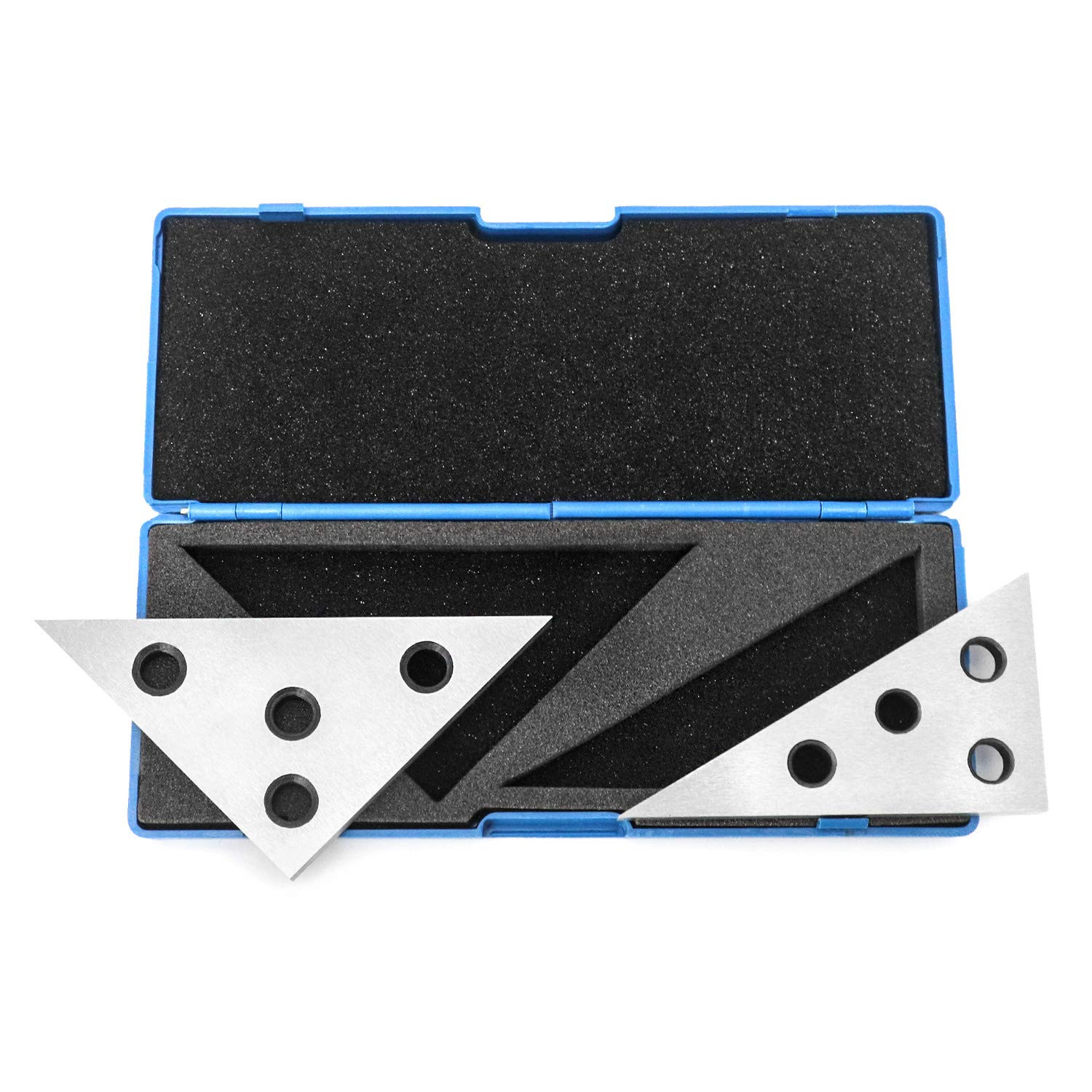 Solid Angle Plate Set, 2 Pcs Triangle Angle Block, 30-60-90 Degree&45-45-90 Degr