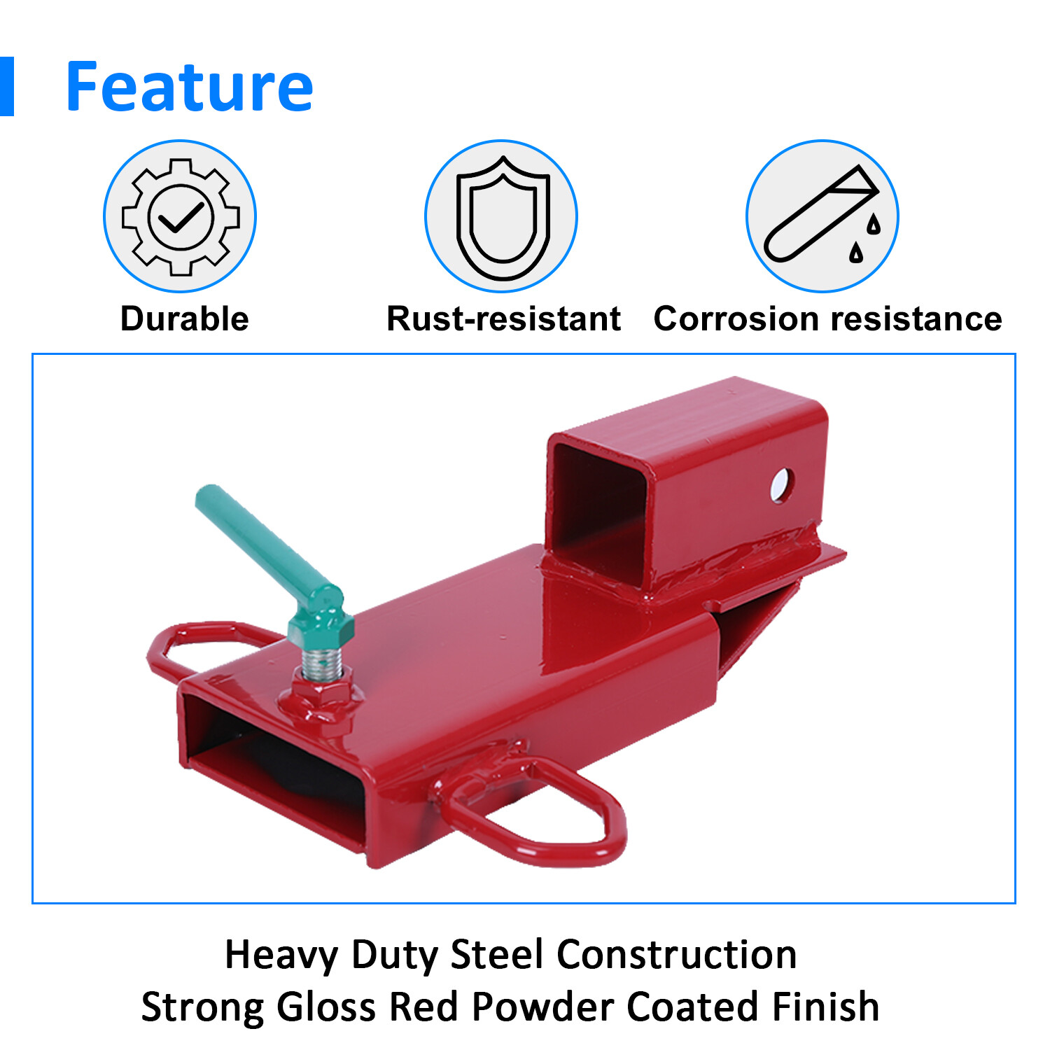 Clamp On Forklift Hitch Receiver Pallet Fork Trailer Towing Adapter 2inch Insert