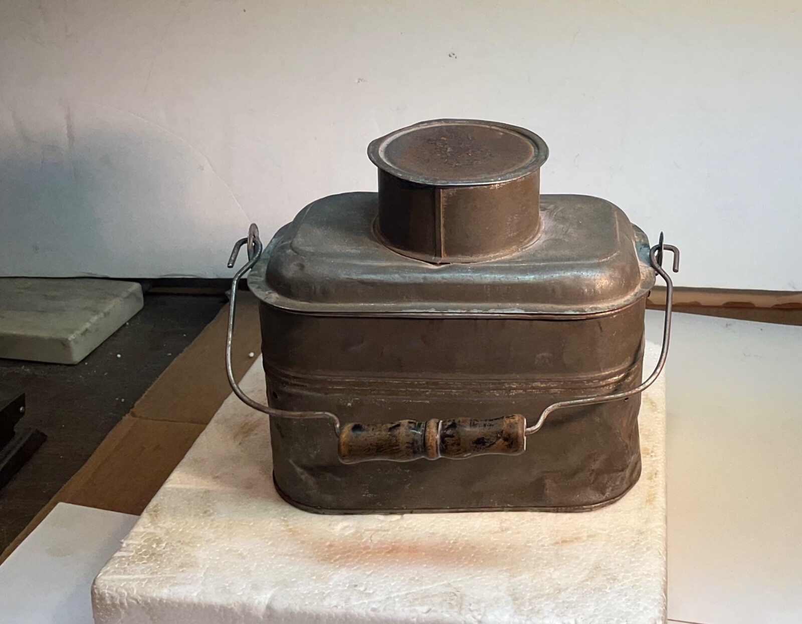 #31 VY RARE BREAKER BOYS/CHILDS SMALL MINERS RAILROAD LUNCH PAIL 3 PCS 7 1/2” T.