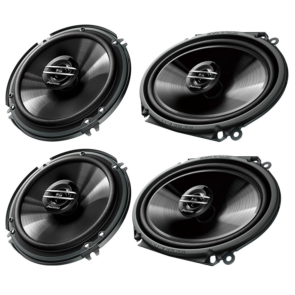 Pioneer Front & Rear Speaker Upgrade Package for 1992-1996 For F-150 Pickup