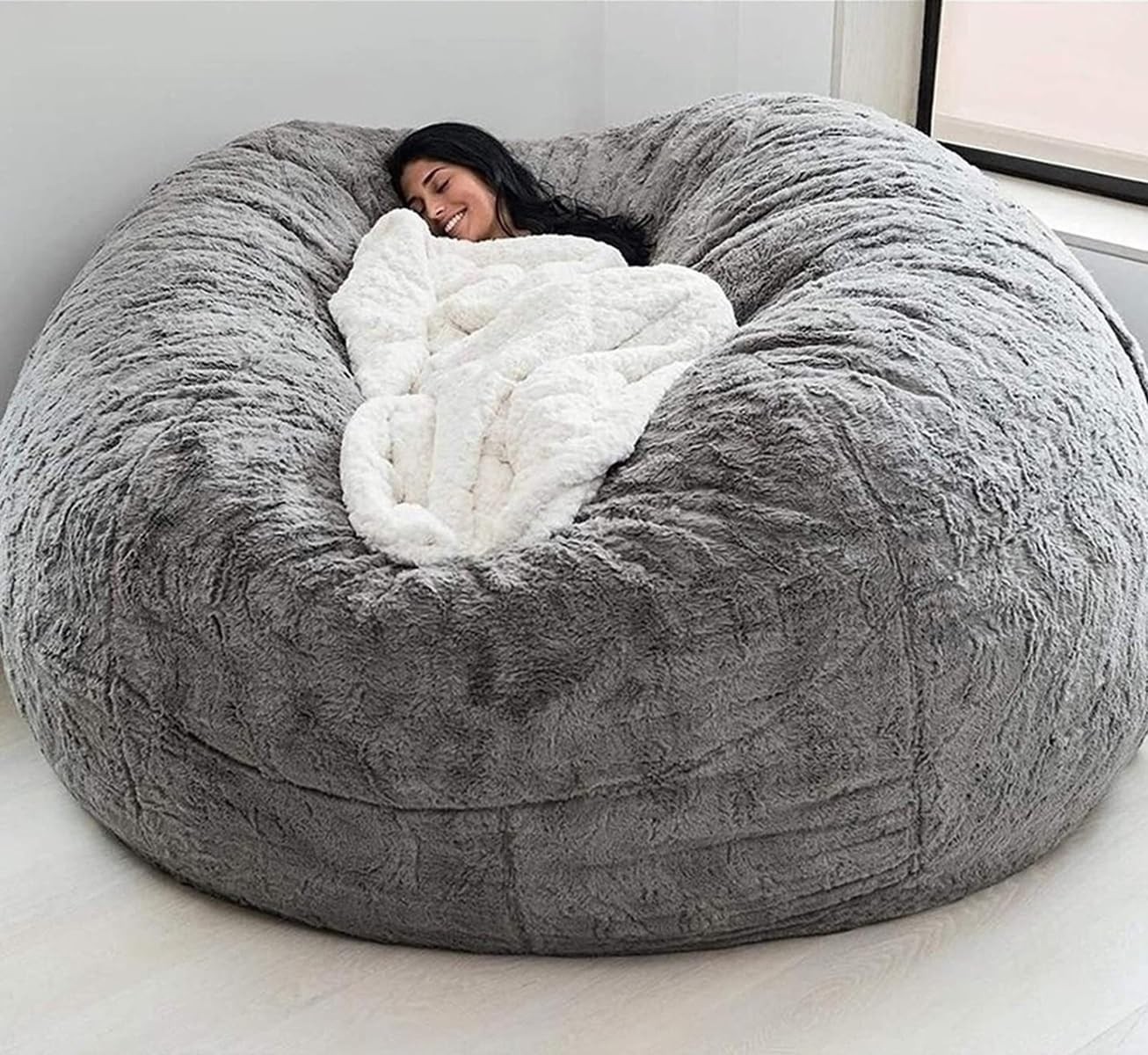 Bean Bag,Big Huge Giant Bean Bag Chair for Adults, (No Filler) Bean Bag Chair