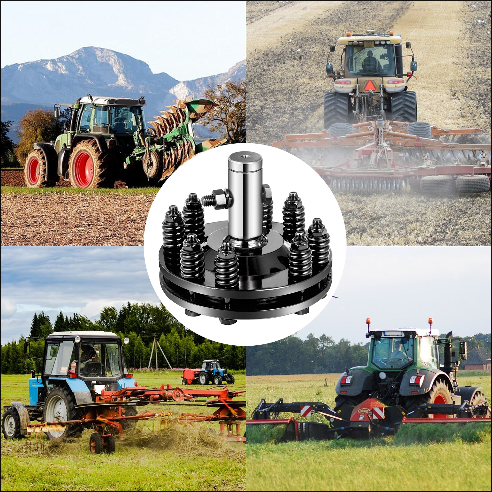 VEVOR Slip Clutch PTO Slip Clutch 1 3/8" Smooth Ends Black for PTO Slip Shafts