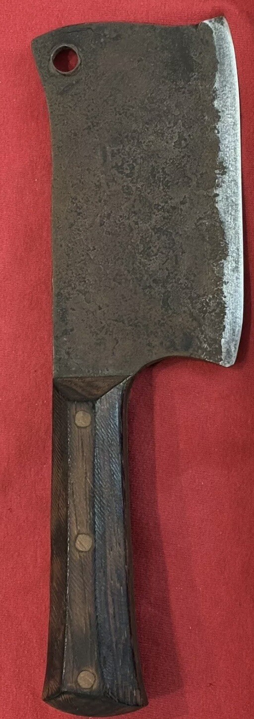 J.B. CUSTOM HANDMADE CLEAVER FROM A 1969 CAMARO LEAF SPRING - VINTAGE EXCELLENT