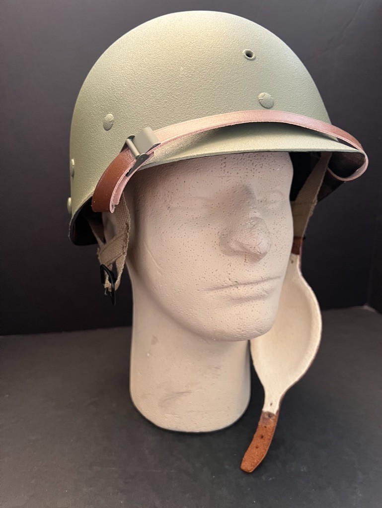 J.MURRAY, INC.1944 ORIG./CONVERTD US M-2 ‘D’ LOOP PARA HELMET & FIRESTONE LINER!