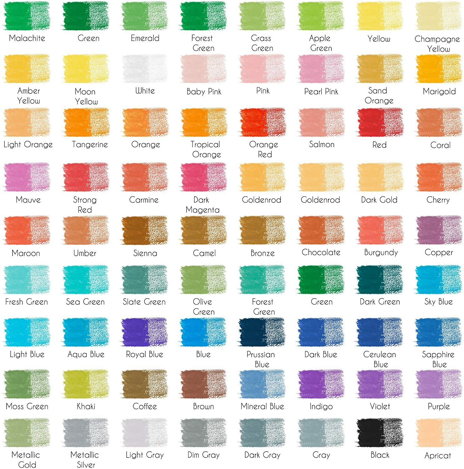 Zenacolor 72 Watercolor Pencils Professional Set, w/Brush & Metal Box