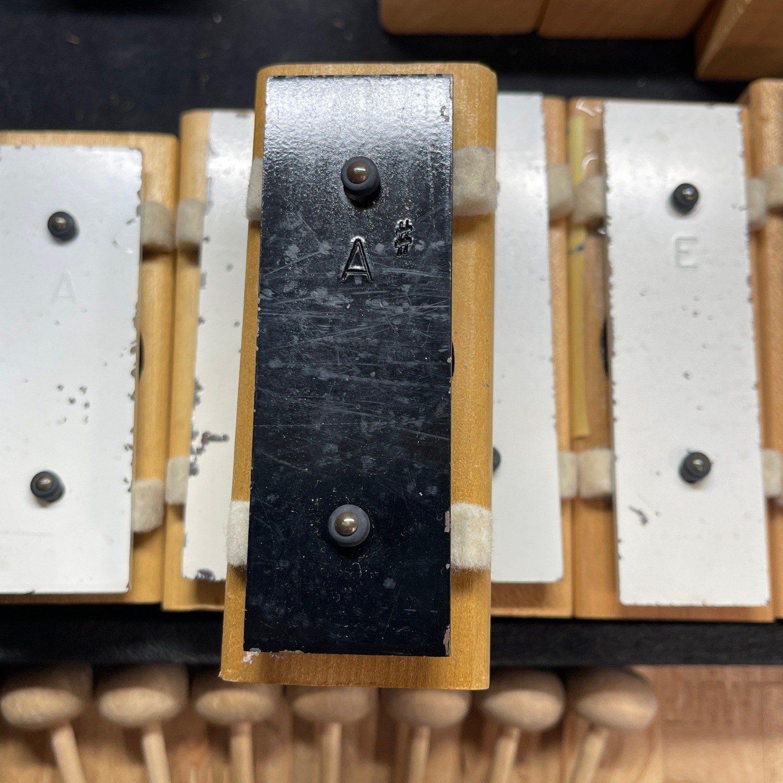 Vintage BF Kitching Resonator Bell Set Chromatic 20 Note with Case and Mallets