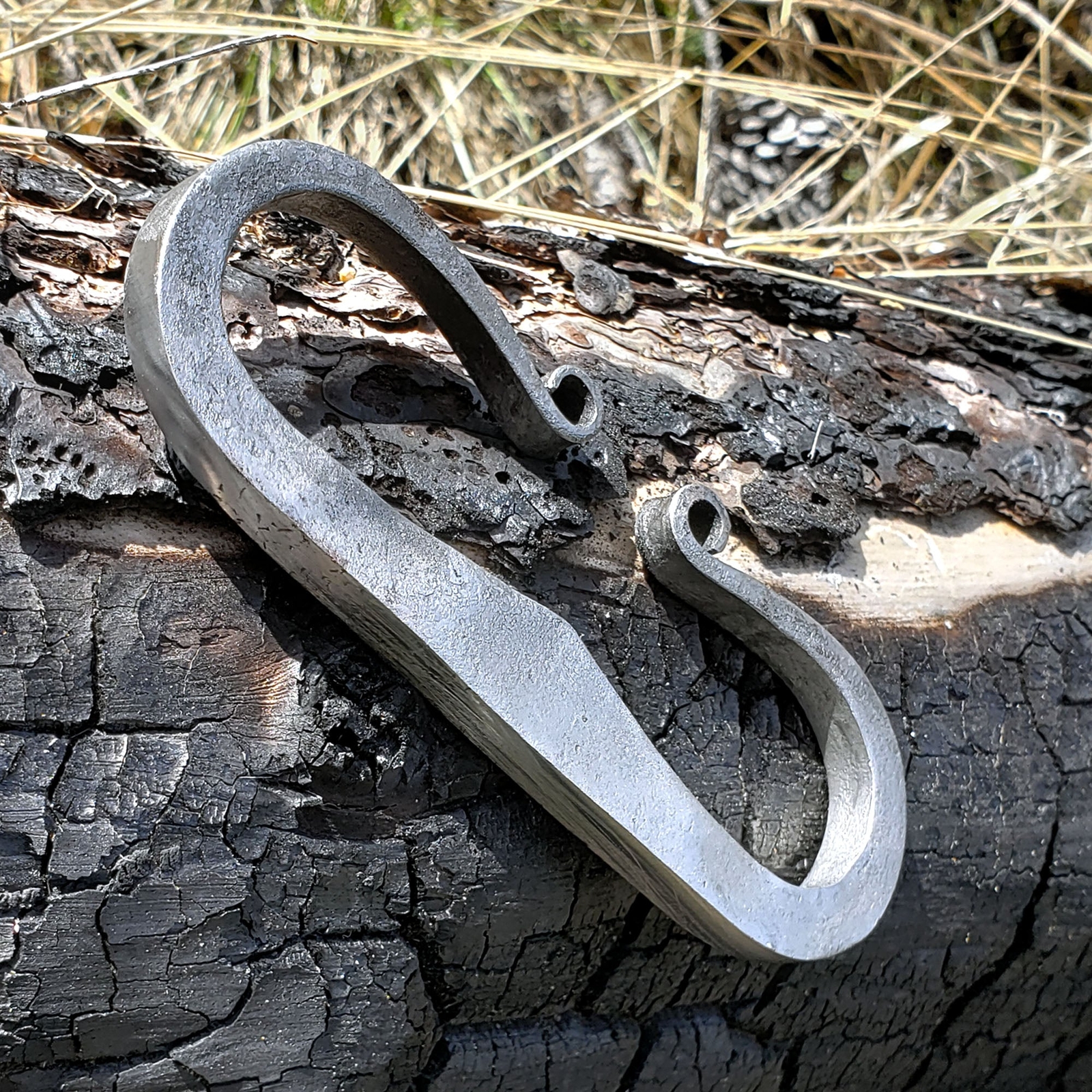 Traditional Flint & Steel Striker - Hand Forged High Carbon Steel - Primitive Fi