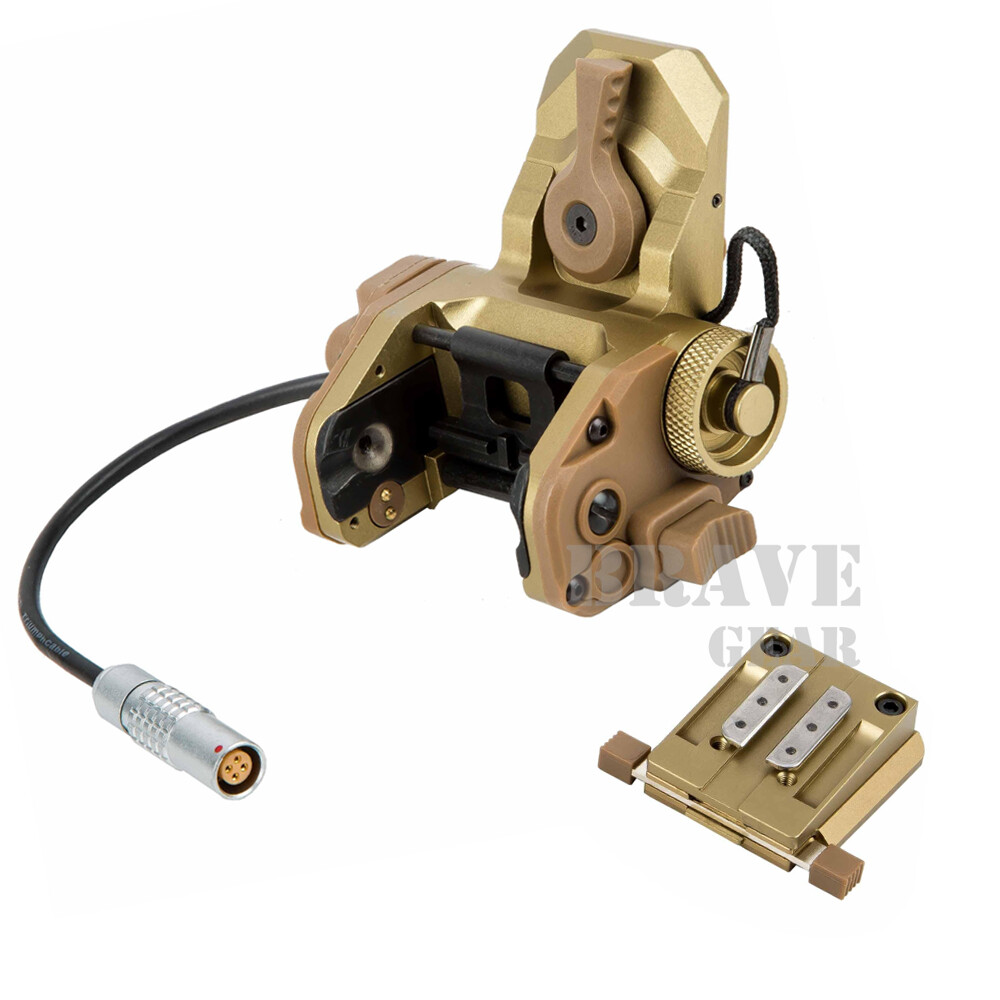 GSGM DPAM Mount w/Helmet Shroud for ANVIS Night Vision Dark Earth