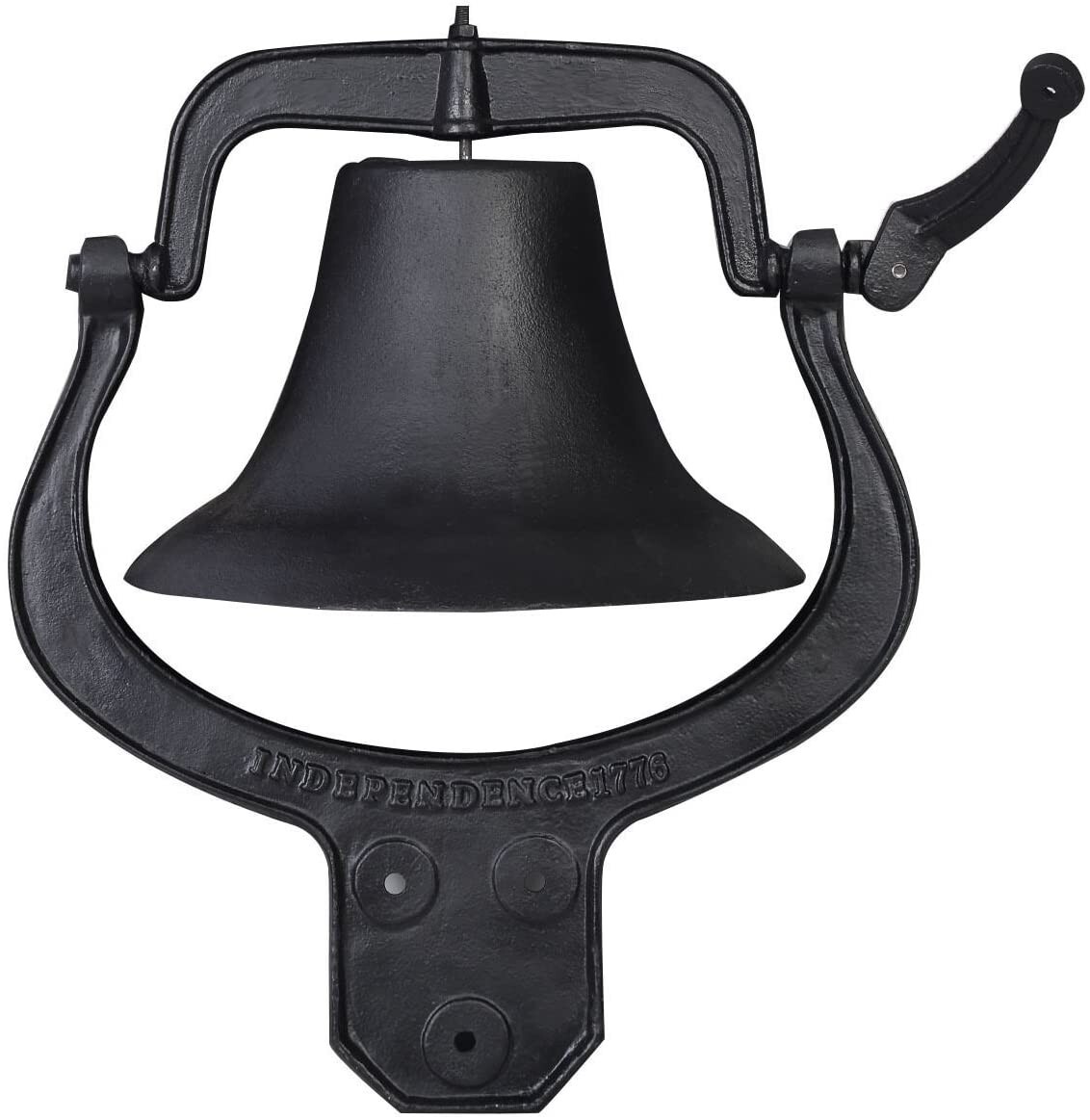 23.5X22 in Church School Antique Vintage Style Large Cast Iron Dinner Farm Bell