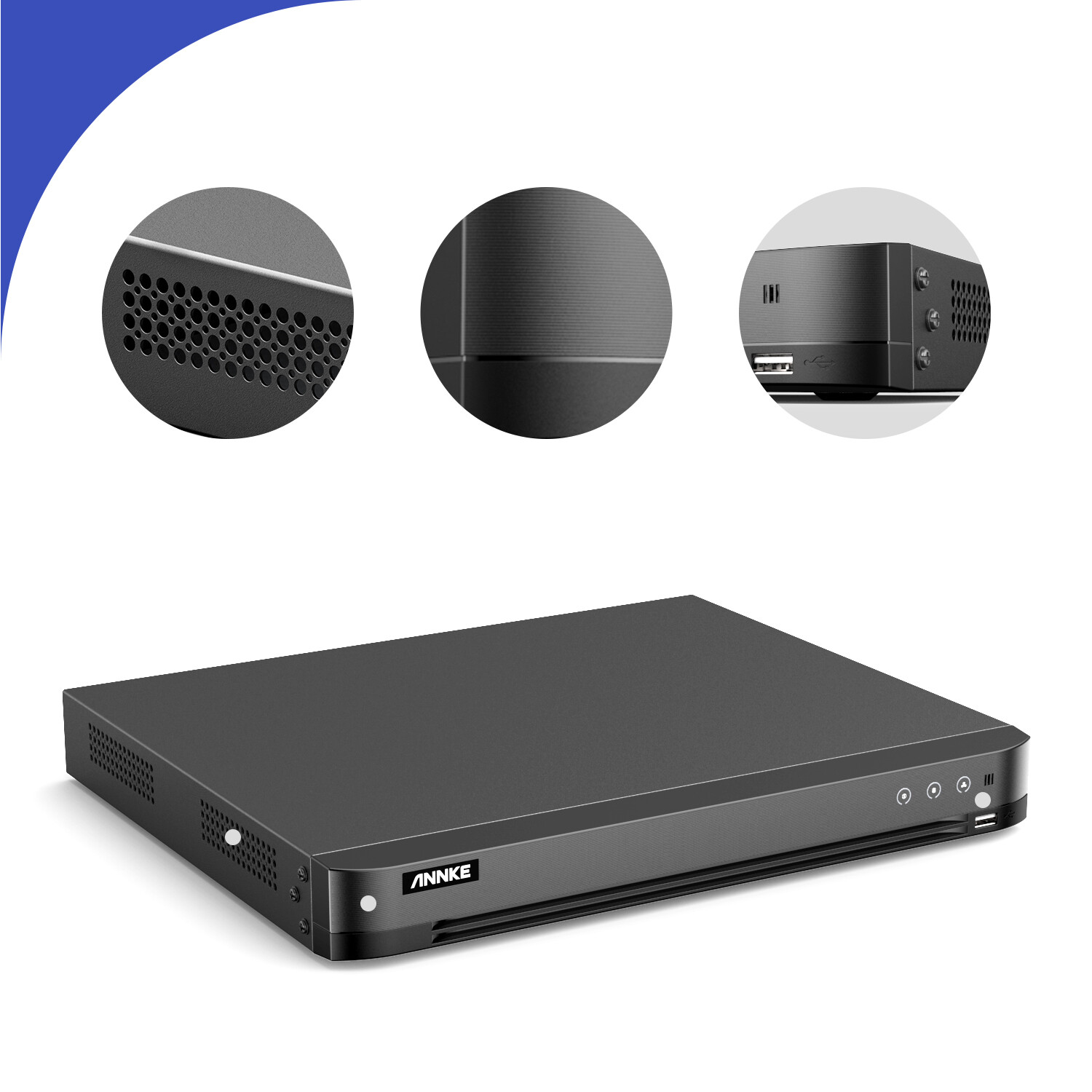 ANNKE 32CH DVR 5MP Video Recorder AI Motion Detection H.265+ for Security System