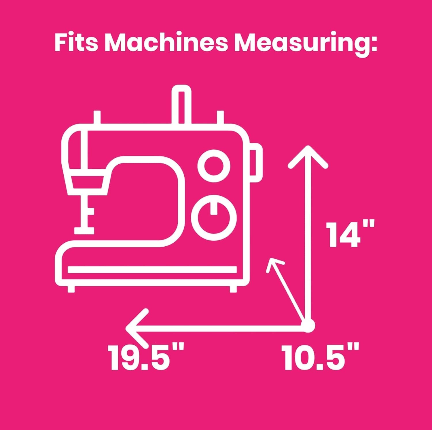 Everything Mary Sewing Machine Case Rolling 4 Wheel Storage Bag Black