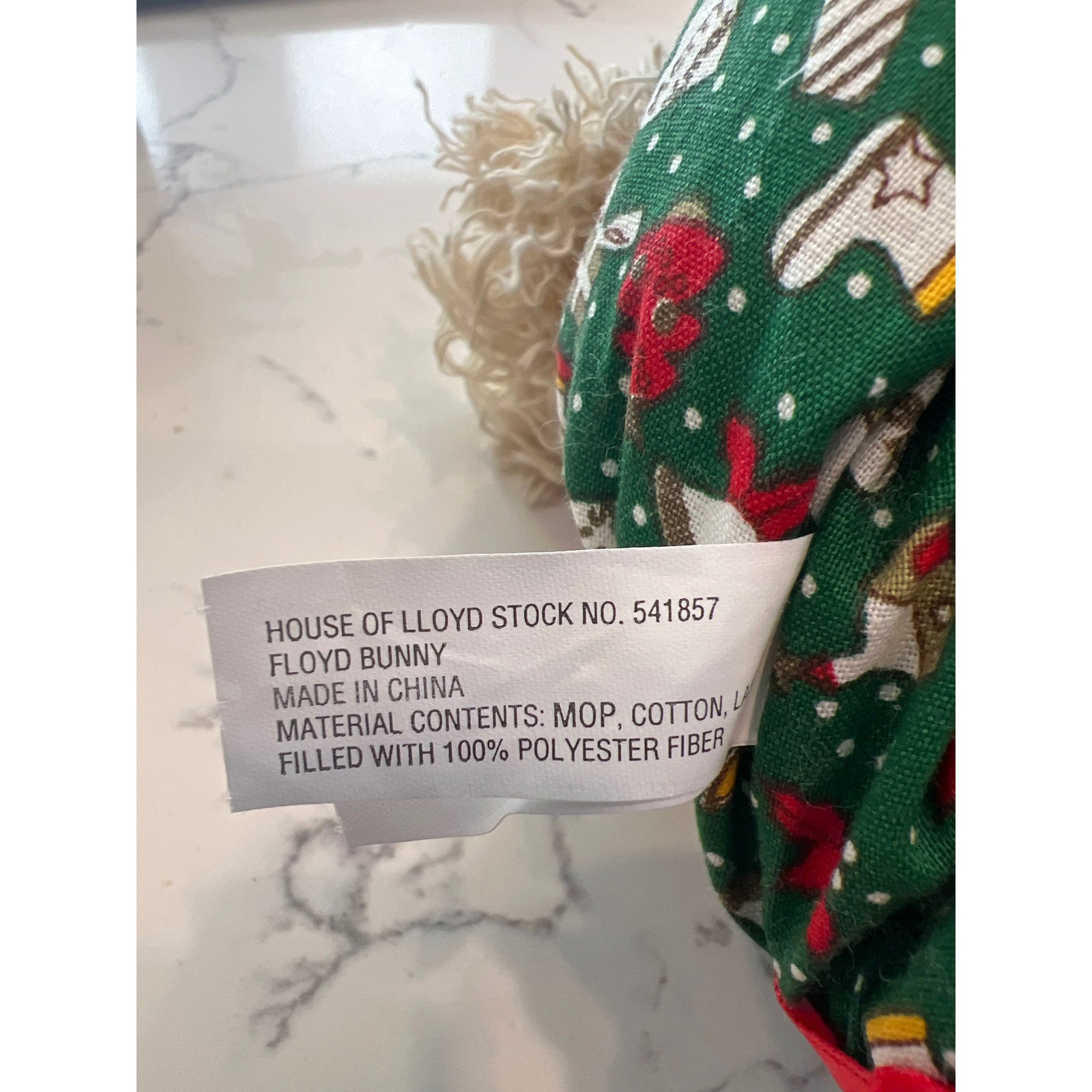 Vintage 1994 House of Lloyd,Christmas Around the World , "Floyd" Bunny