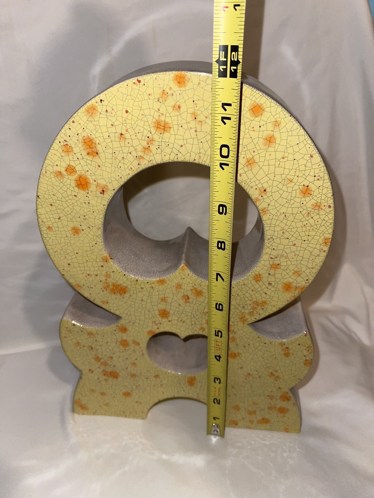 Raku Pottery Vintage Sculpture ￼ Nice