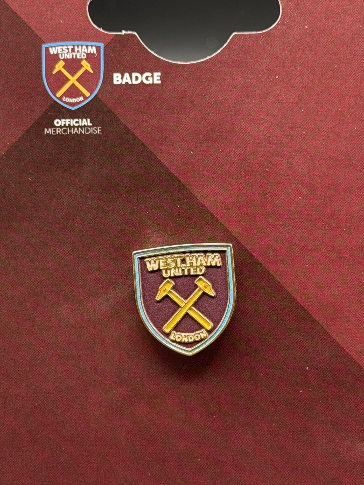 West Ham United - Enamel Pin Brooch Pin Lapel Pin - Officially Licensed