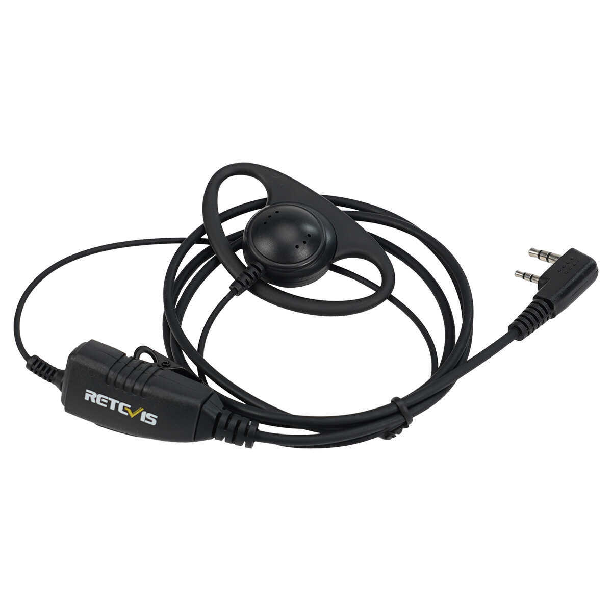 10*Retevis EEK001 D Shape Soft Earhook Earpiece For Kenwood 2Pin RT22 21 H777