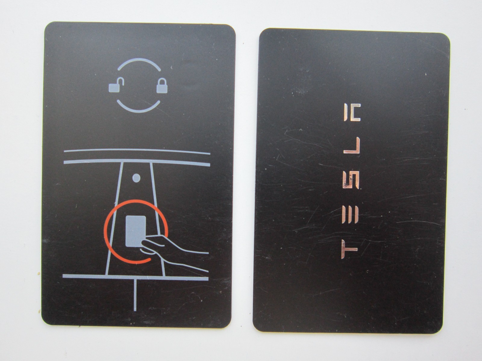 2 x OEM 2017-2026 TESLA MODEL 3 Y S X Cybertruck KEY CARD /Worn