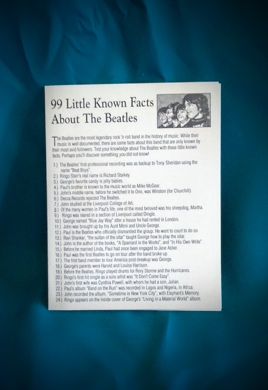 Beatles Stamps Rare NM CoA International Collector's Society - Tanzania Stamps