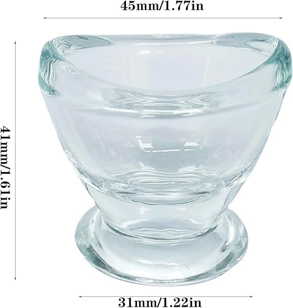 2 Pcs Glass Eye Wash Cups Eye Wash Cleaner for Eye Rinse,Portable Eye Care Tools