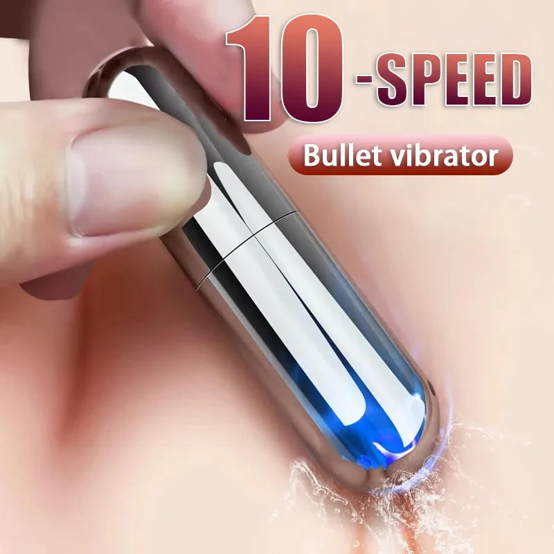 Women Mini Powerful Bullet Shape 10 Speed Vibrating Neck Body Massage Personal