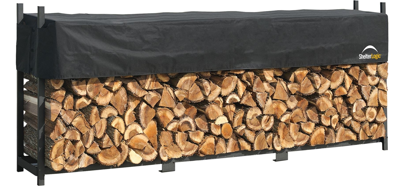 ShelterLogic Ultra Duty Firewood Rack with Cover, 12 ft.