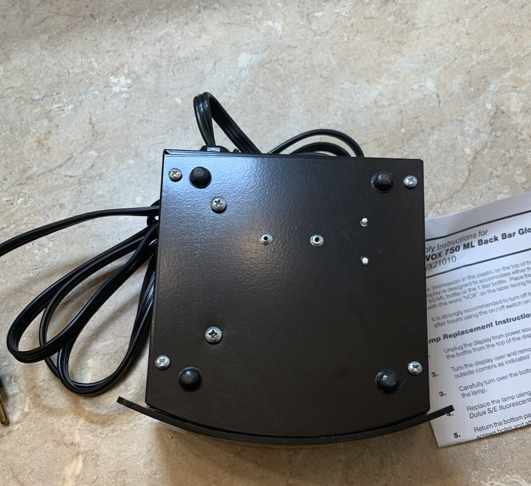 VOX VODKA LIGHTED BACK BAR GLORIFIER NOS