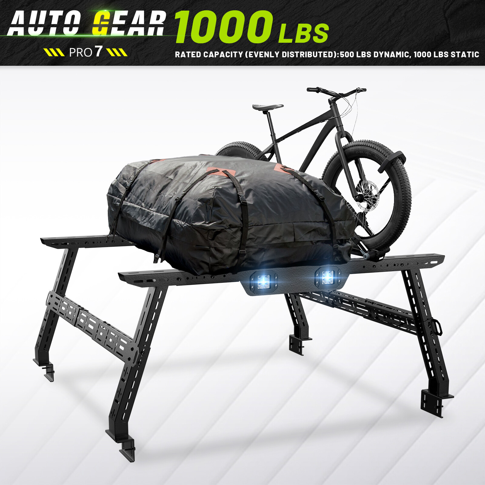 Adjustable 16-24.8" High Truck Bed Racks For 2005-2025 Tacoma,2005-2025 Frontier