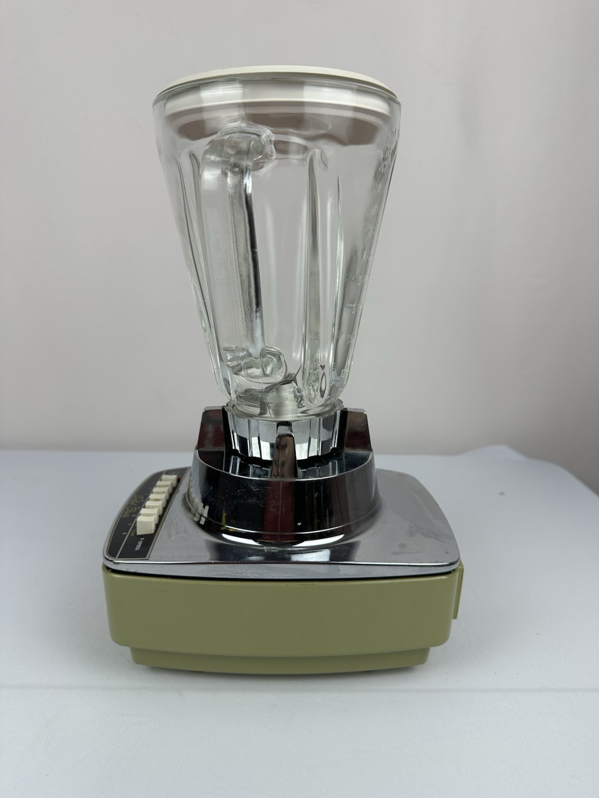 Vintage 1960's MCM Mid Century Modern Sears 7 Speed 40oz Blender With Real Glass