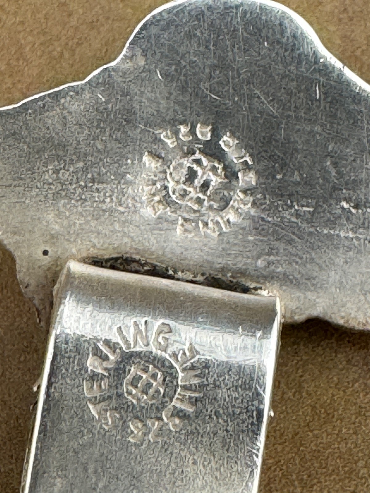 Unger Brothers Sterling Silver Cute Little Angel Book Mark 2.75" Long 6 grams