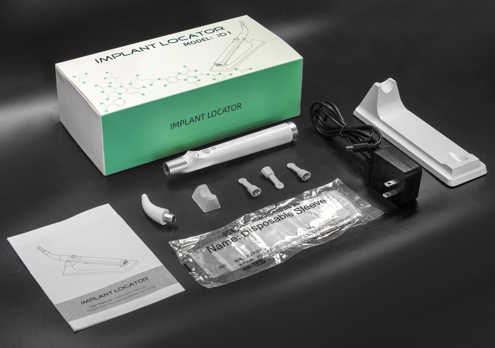 Dental Implant Locator Detector 360°Rotating Spotter Sensor+3Pcs Sensor USA