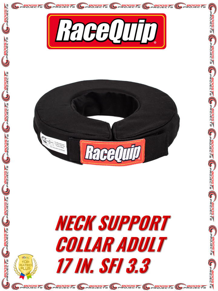 RaceQuip 360 Degree SFI Helmet and Neck Support Collar Black Size 17 Inch 337007