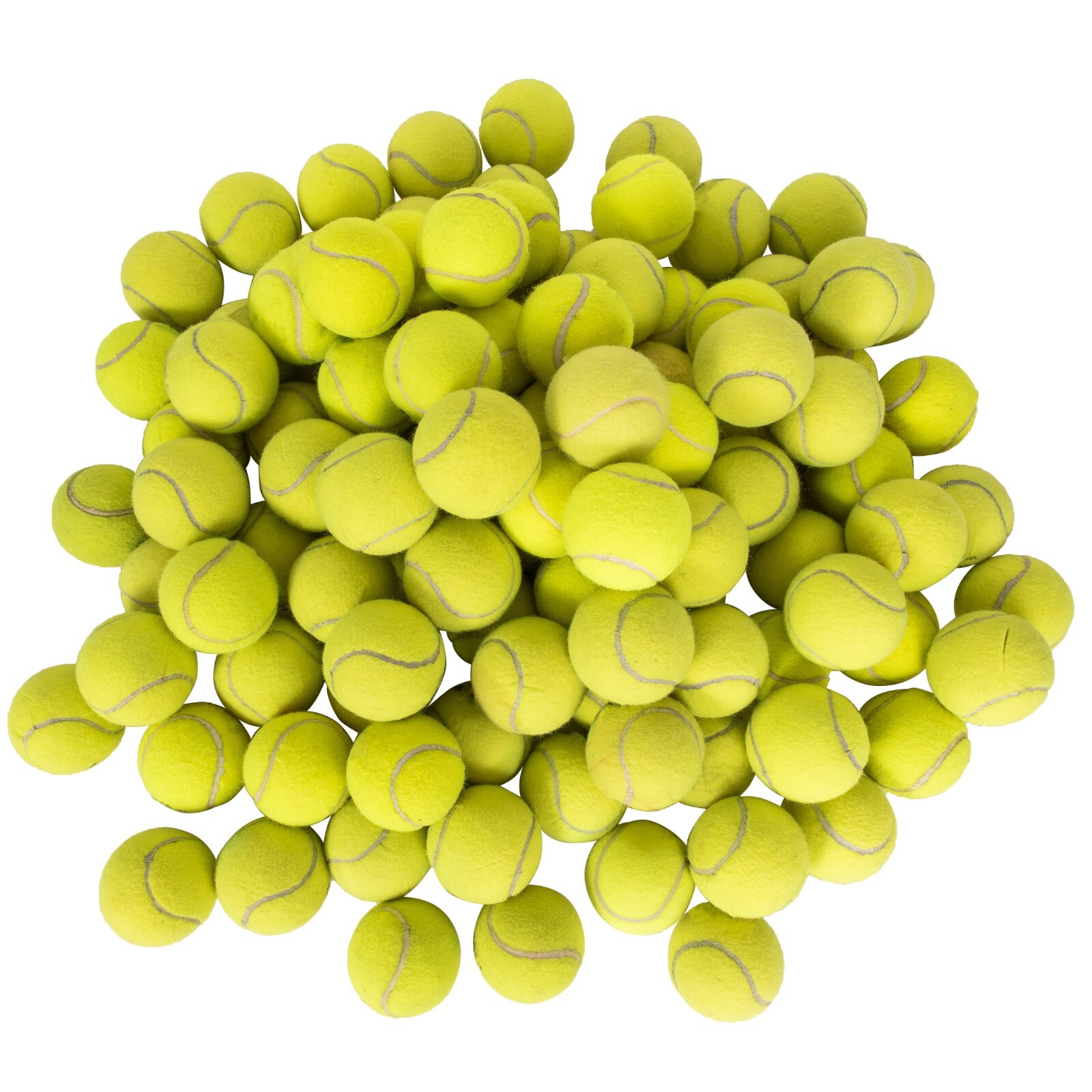 100 Used Tennis Balls - LOW COST DOG BALLS - FREE SHIPPING - SAVE 10%