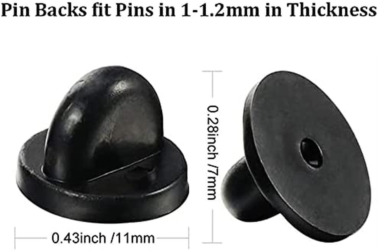 Rubber Pin Backs 50PCS Lapel Pin Backs Pin Safety Backs for Brooch Tie Hat Ba..