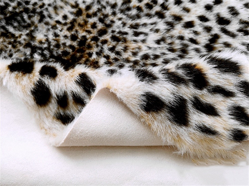 Animal Printed Zebra Leopard Tiger Cow Hide Faux Fur Rug Carpet Blanket Washable