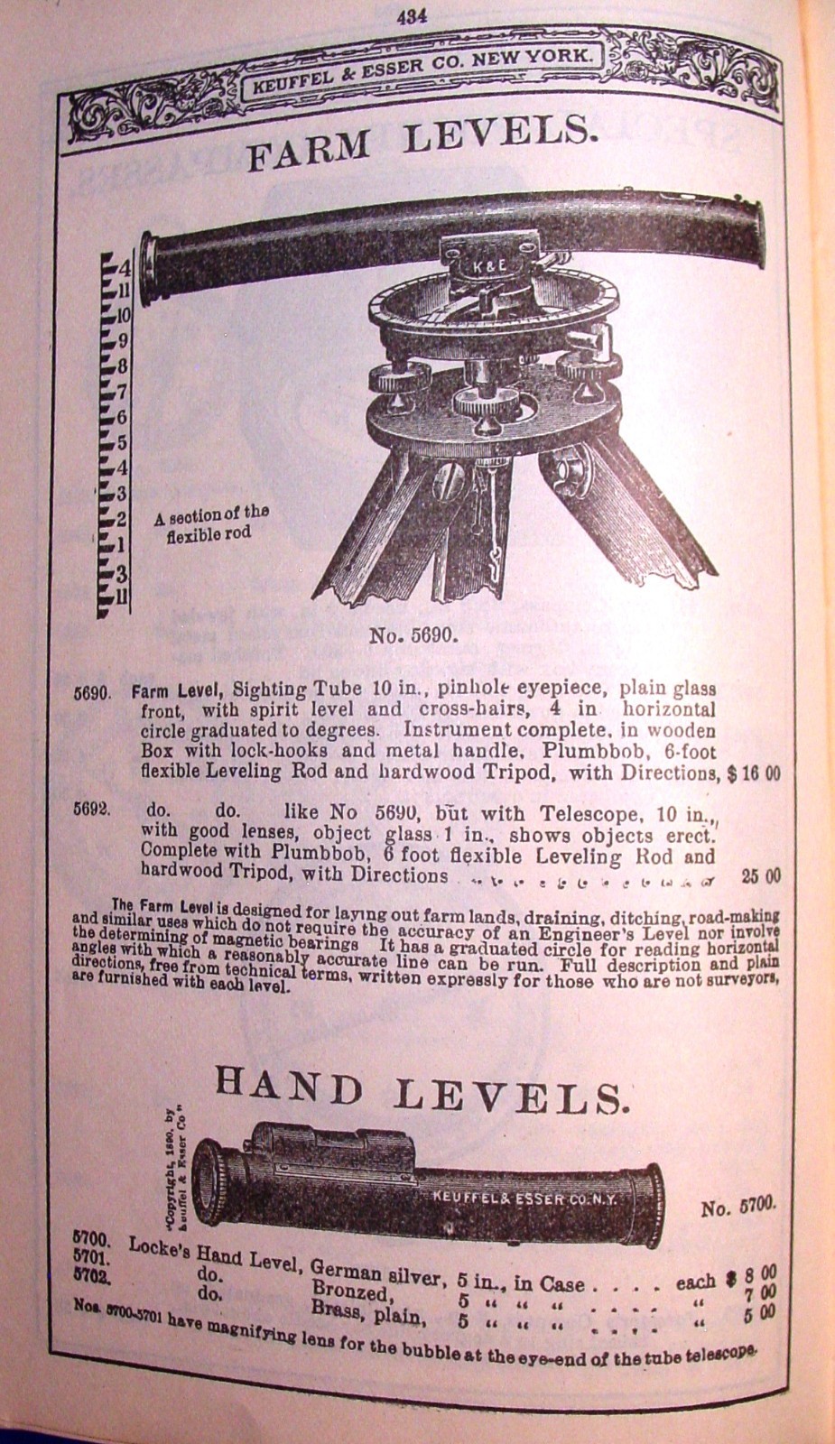 1909 Keuffel Esser Surveying & Drafting Insts. Catalog