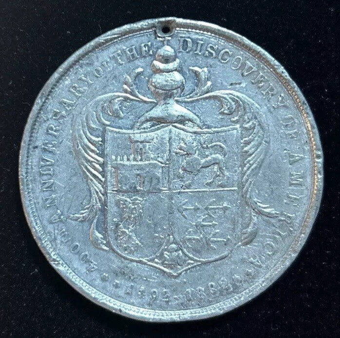 1492-1892 Discovery of America Christopher Columbus Bust So-Called Dollar HK-231