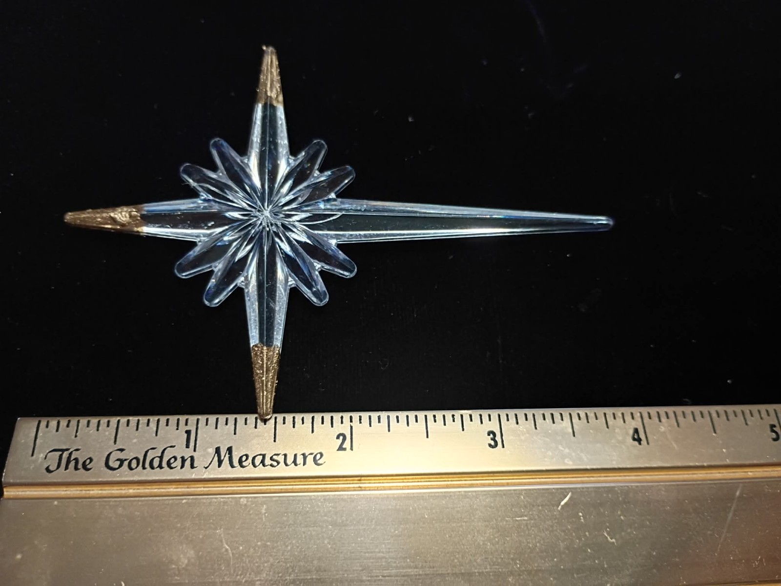 Lg Gold Tip Conjunction Star Topper for Ceramic Christmas Tree Lights Bulb *NEW*