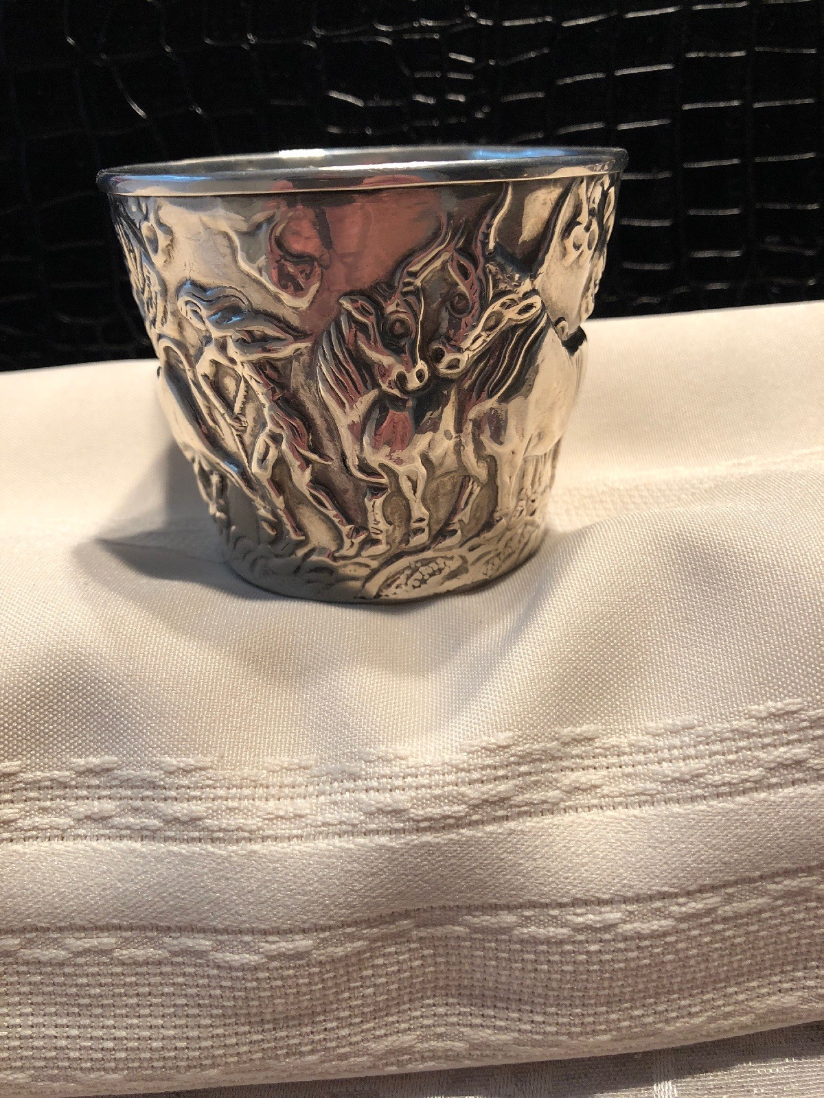 German Sterling Silver Re-creation Vaphio Cup (137 Grams or 4.85 Ounces)