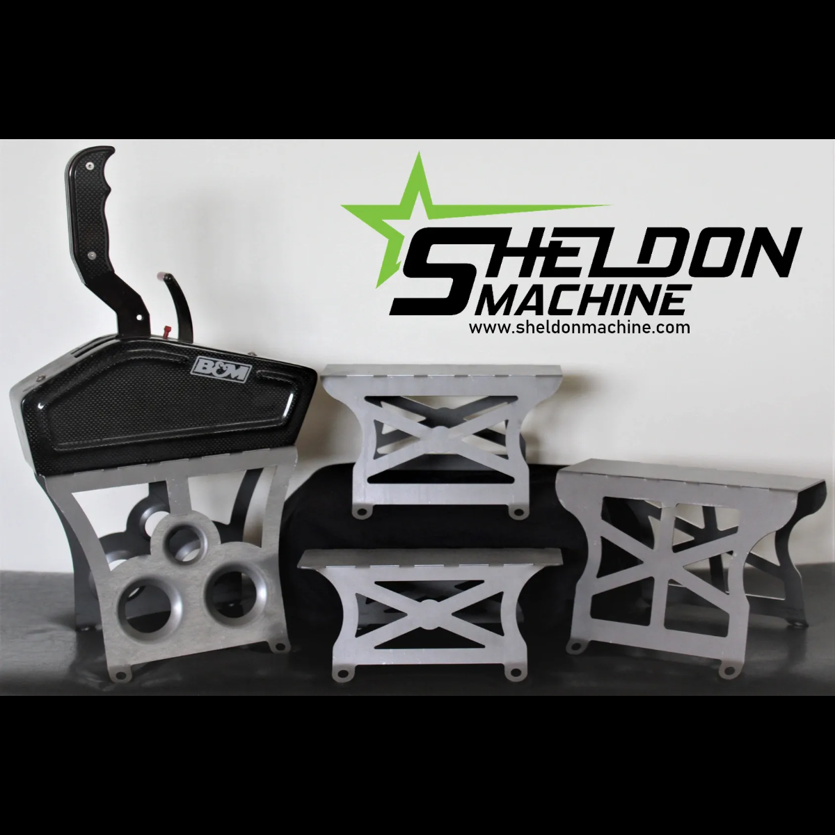 Sheldon Machine 7 in. Tall Tunnel Mount Shifter Stand | B&M, Hurst, TCI, etc.