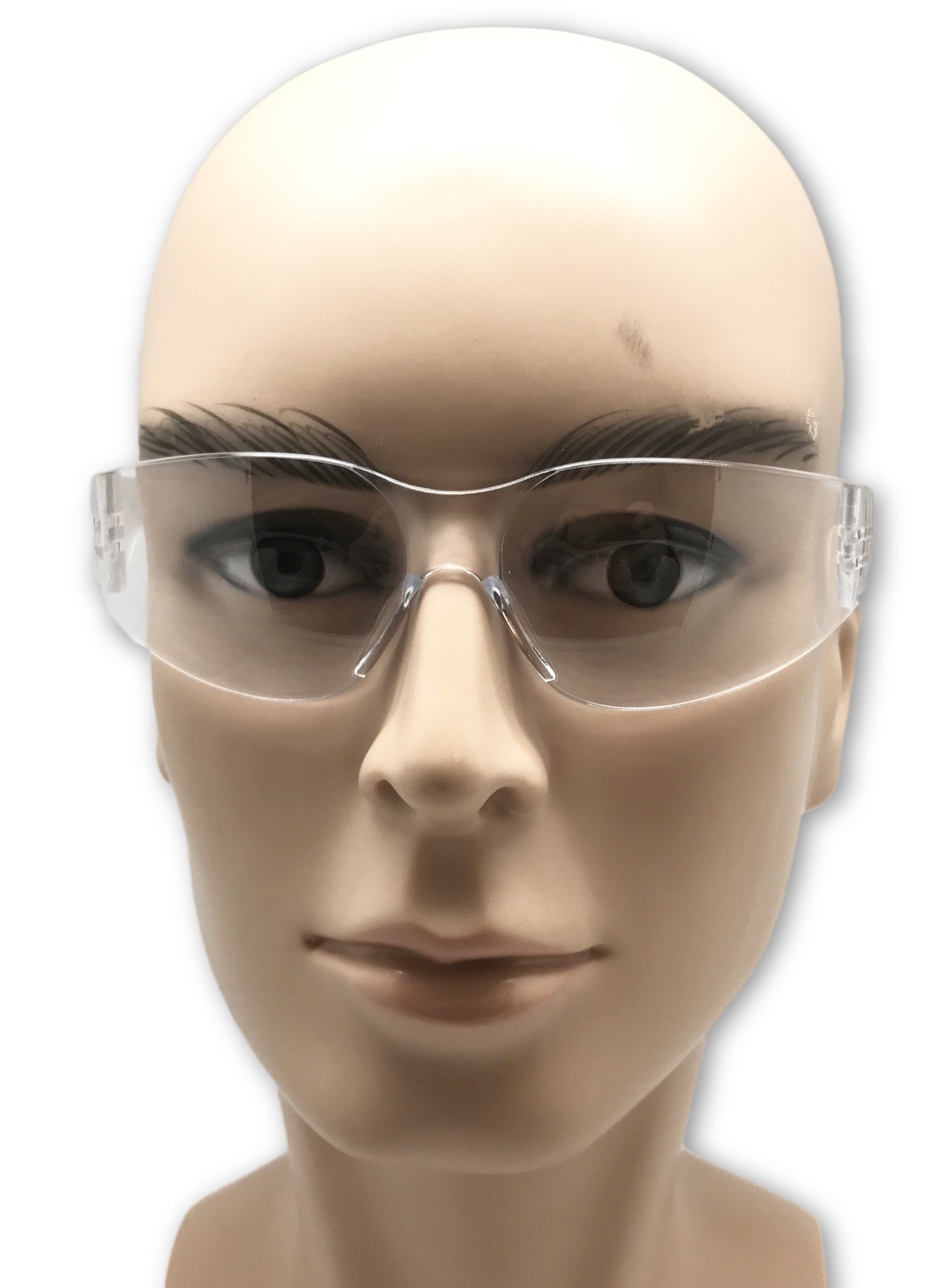 1-100 PAIR PACK Protective Safety Glasses Clear Lens Work UV ANSI Z87 Lot of 12