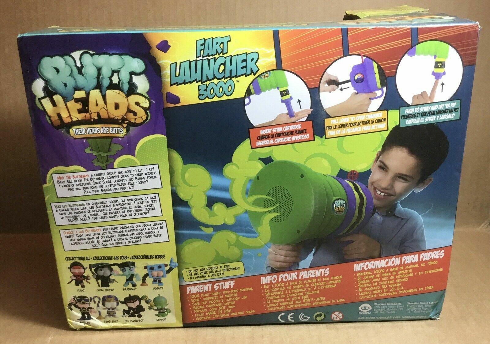 2019 WOW-WEE FART LAUNCHER 3000 w/STINK CARTRIDGE NEW IN BOX